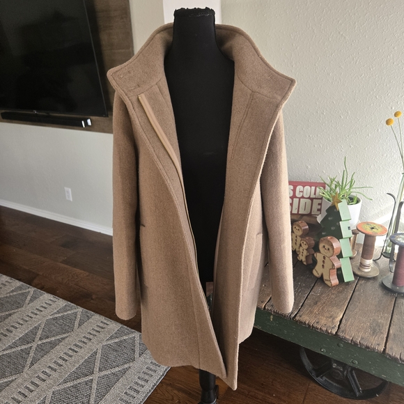 J. Crew Tan Pea Coat - Picture 2 of 5